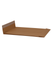 Plic C4 (229*324 mm) kraft,siliconic cu burduf de 4 cm 120g/mp,clapa dreapta