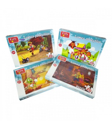Puzzle A4, 20 piese Desene animate