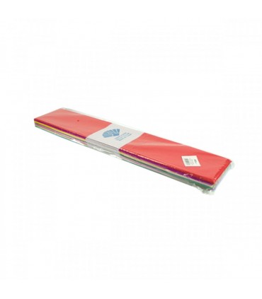 Hartie creponata 50x200 cm, 10 culori/set EVOffice