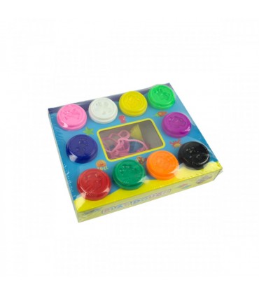 Set plastilina "play dough", cu 14 sabloane plastic