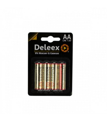 Baterie alcalina AA (R6) Deleex, 4buc/blister