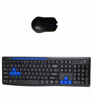 Kit wireless tastatura multimedia & mouse optic