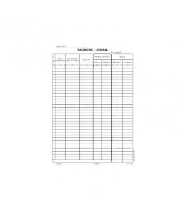 Registru jurnal A4, coperta duplex