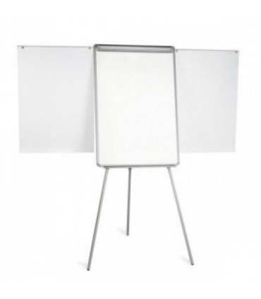 Flipchart magnetic cu brate extensibile, rama aluminiu, prindere cu clema rabatabila ,trepied 70x100cm EVOffice
