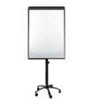 Flipchart magnetic, rama aluminiu, suport mobil din 5 brate cu rotile 70x100 cm EVOffice