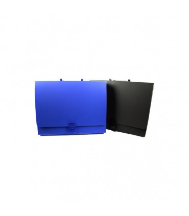 Servieta plastic opac A4, burduf 40 mm,1 compartiment EVOffice
