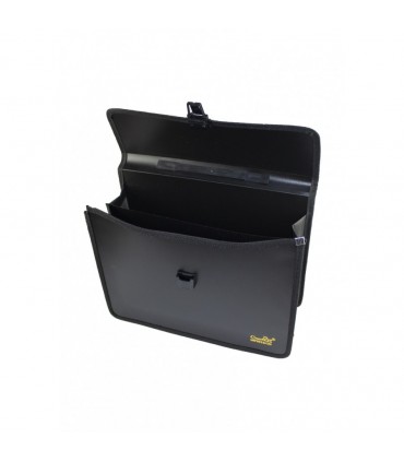 Servieta plastic A4 expandabila, burduf 115 mm, 2 compartimente