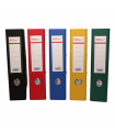 Biblioraft carton plastifiat, cu margine metalica, buzunar plastic A4, cotor 5cm EVOffice
