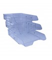 Tavite plastic transparent, culisante si culizante, 3/set Ark