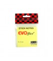 Notes Autoadeziv 76x76 mm, Galben Pastel - 100 File, Marca EVOffice
