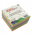 Notes Autoadeziv Cub Color 75x75 mm, 450 File, 5 Culori Neon, Marca EVOffice