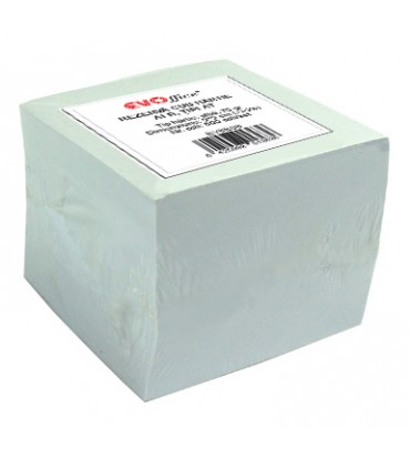 Rezervă Cub 9x9 cm, Hârtie Albă 70 g, 800 Coli - Marca EVOffice