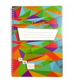 Caiet A4 cu Spiră Metalică, 4 Perforații pentru Indosariere, 80 File - Marca EVOffice