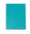 Caiet A5 cu Spiră Metalică, Microperforații și Coperti Plastic, 100 File-Marca EVOffice