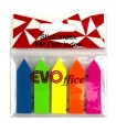 Stick Index Plastic 44x12.7 mm, 5 Culori Neon - Marca EVOffice