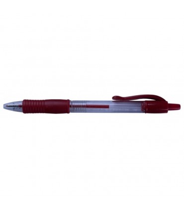 Pix cu gel si grip 0.7mm, retractabil EVOffice 948 - rosu