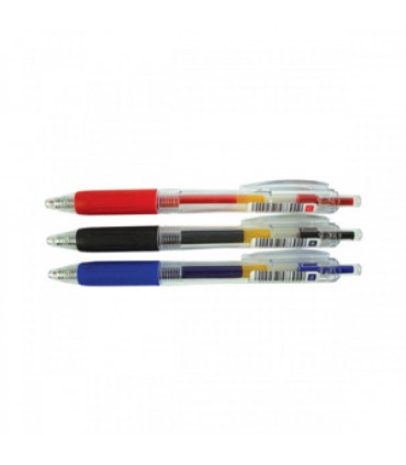 Pix cu gel si grip 0,5mm, retractabil No.8692 - negru