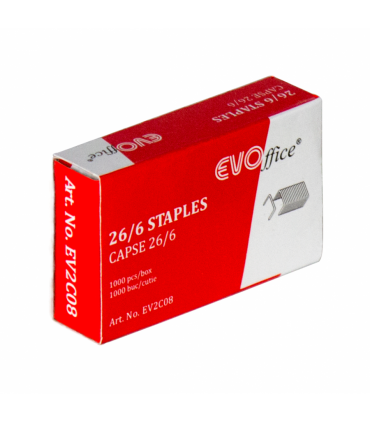 Capse 26/6, 1.000 buc/cutie EVOffice