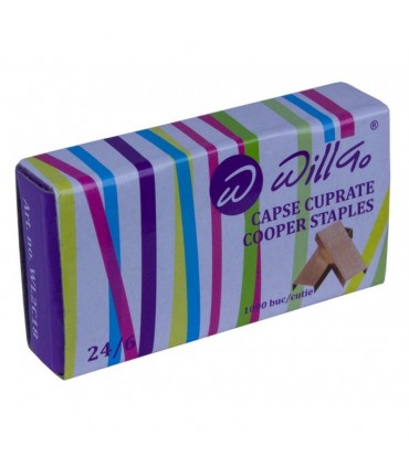 Capse cuprate 24/6, 1.000 buc/cutie Willgo