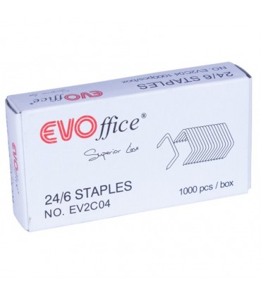 Capse 24/6 ,1000 buc/cutie EVOffice