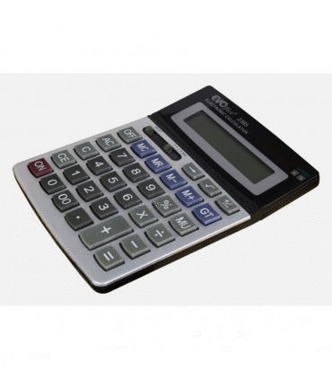 Calculator 12 digits, front metalic si ecran rabatabil, EVOffice 2385