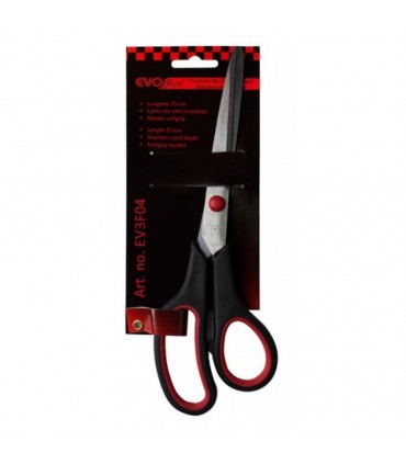 Foarfeca 24 cm, lama din otel, rubber grip, EVOffice Economic Line