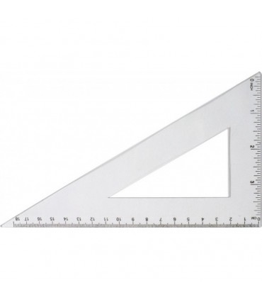 Echer plastic transparent 23 cm * 60°