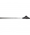 Rigla T plastic transparent, cap rotativ cu raportor - 80 cm