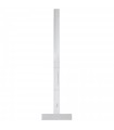 Rigla T plastic transparent, cap fix - 100 cm