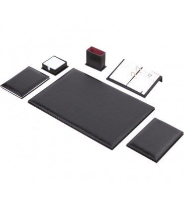 Set de birou lux, imitatie de piele, EVOffice 7 piese