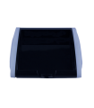 Suport plastic alb, pentru cub hartie 9x9x1 cm, EVOffice Trendy Line
