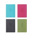 Agenda A5, 80 file, cu coperta rigida, elastic si buzunar interior