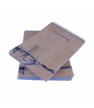 Blocnotes A5 cu microperforatii si spira metalica, EVOffice - 80 file