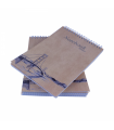 Blocnotes A5 cu microperforatii si spira metalica, EVOffice - 80 file