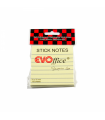 Notes Autoadeziv 75x75mm, Liniat, Galben Pastel - 100 File, Marca EVOffice Superior Line